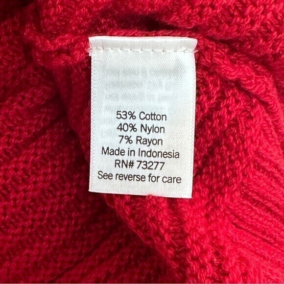 NWT, Sonoma Women’s Sweater, Long Sleeves, Size‎ L, Red - Picture 4 of 7